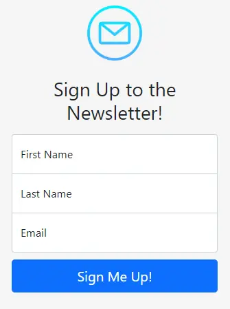 Newsletter Signup Image